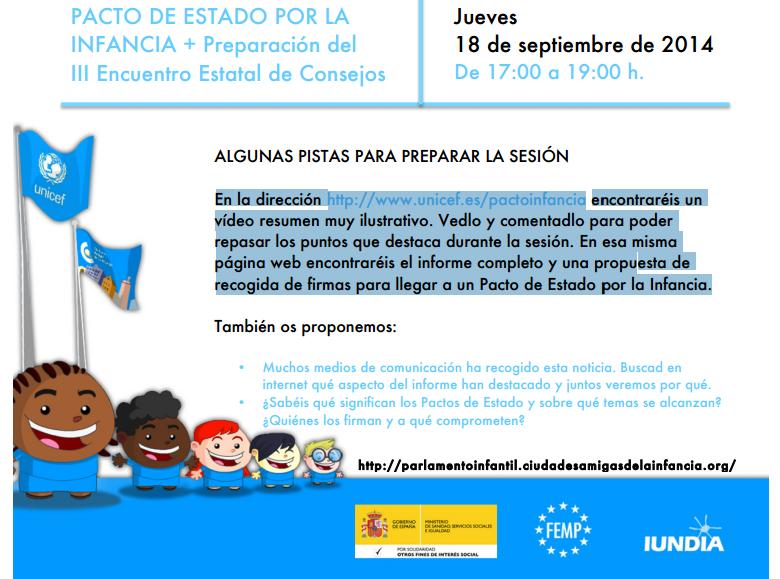 Nuevo encuentro del Parlamento Infantil Online de UNICEF el jueves 18 de septiembre de 17:00 h. a 19:00 h.