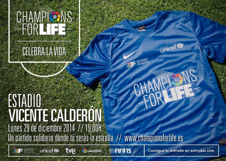 Partido solidario ‘Champions for Life’: celebra la vida